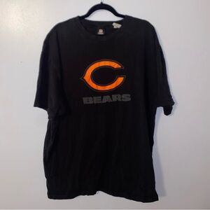 Chicago Bears Shirt Men's 3XL Big Black Orange Spell Out Logo, NFL Team Apparel